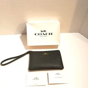 Coach Corner Zip Wristlet